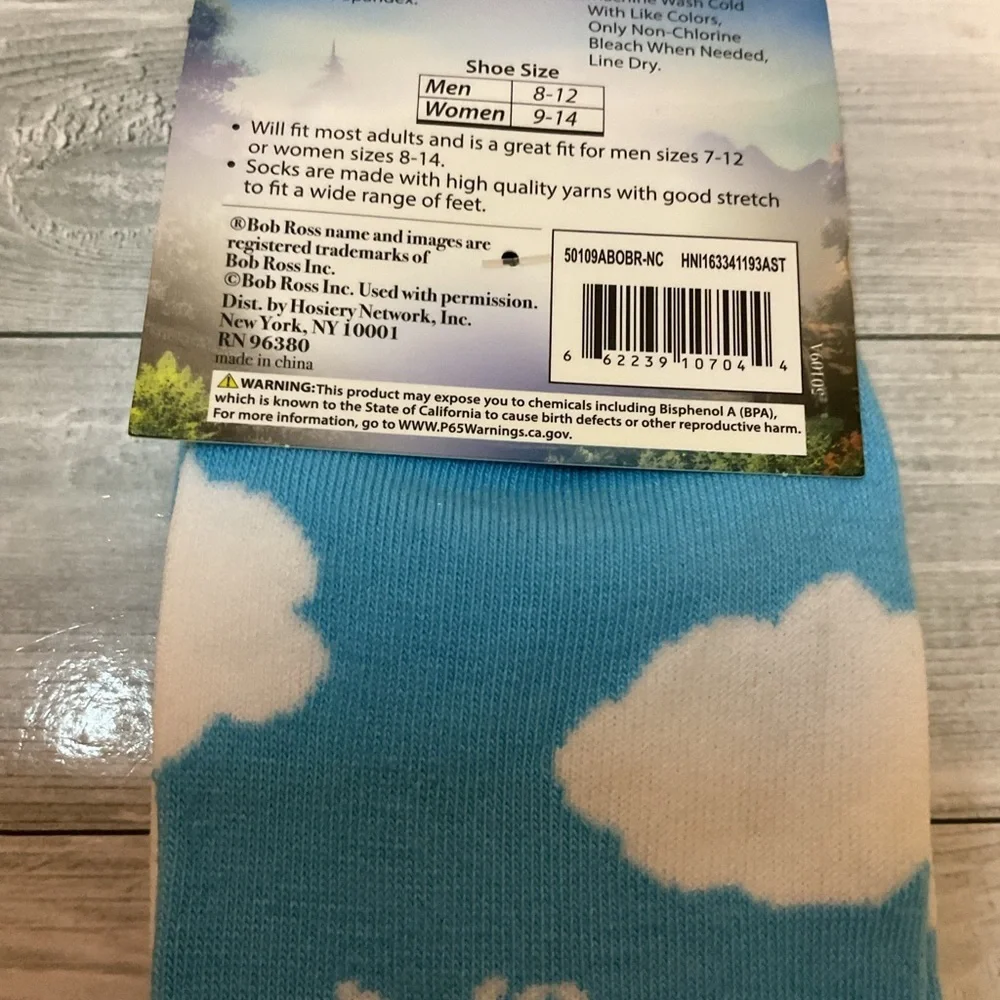 Novelty Crew Socks, Exclusive Funny Socks for Bob Ross 3D